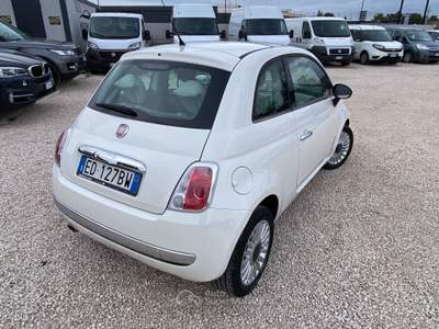 Fiat 500 1.2 Lounge TETTO UNICO PROPIETARIO NEOPATENTATI Bianco usata Corato