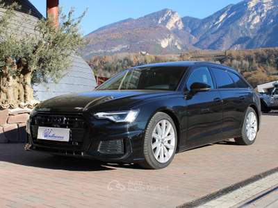 Audi A6 Avant 45TDI quattro 3xS-line-MATRIX-TETTO-BLACK Nero usata Denno