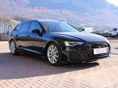 Audi A6 Avant 45TDI quattro 3xS-line-MATRIX-TETTO-BLACK Nero usata Denno