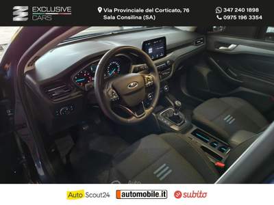 Ford Focus Focus 1.0 EcoBoost Hybr.125 5p. Act.Des. PARI AL NUOVO Blu/Azzurro usata Sala Consilina