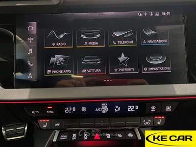 Audi A3 SPB 35 TDI S tronic S line RESTYLING TETTO PROMO AUDI Nero usata Santarcangelo di Romagna