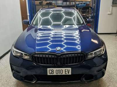 BMW Serie 3 320d 320 Serie 3 G21 2020Touring 320d Touring Sport auto Blu/Azzurro usata Vestone