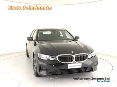 BMW Serie 3 318d 318d mhev 48v business advantage auto Nero usata Bari