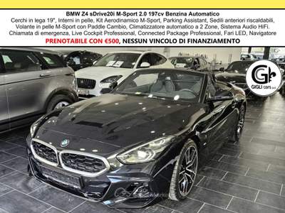 BMW Z4 20i M-Sport C19" Pelle Navi Paddle MSport M Camera Nero usata Campi Bisenzio