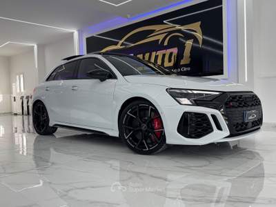 Audi A3 RS 3 SPB Quattro S tronic S-Line Iper Full-Tetto-360 Bianco usata Qualiano