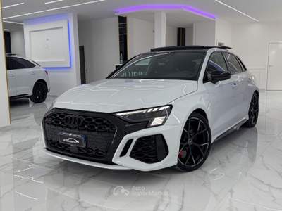 Audi A3 RS 3 SPB Quattro S tronic S-Line Iper Full-Tetto-360 Bianco usata Qualiano
