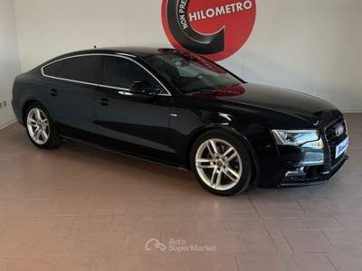 Audi A5 SPB 2.0 TDI S-LINE Sline Esterno e Interno Nero usata Crocetta del Montello