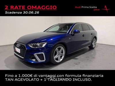 Audi A4 AVANT 40 TDI MHEV S-TRONIC QUATTRO S-LINE Blu/Azzurro usata San Fior