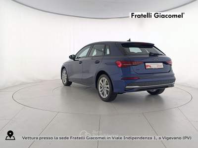 Audi A3 sportback 35 2.0 tdi s-tronic Blu/Azzurro usata Vigevano