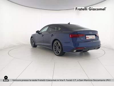 Audi A5 sportback 40 2.0 tdi mhev s line edition quattro 204cv s-tronic Blu/Azzurro usata San Martino Siccomario
