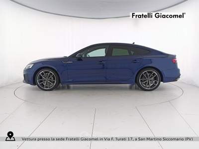 Audi A5 sportback 40 2.0 tdi mhev s line edition quattro 204cv s-tronic Blu/Azzurro usata San Martino Siccomario