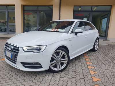 Audi A3 Spb 2.0 TDI Edition quattro 184cv s-tronic S-Line Bianco usata Dubino