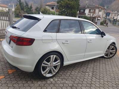 Audi A3 Spb 2.0 TDI Edition quattro 184cv s-tronic S-Line Bianco usata Dubino