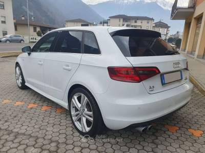 Audi A3 Spb 2.0 TDI Edition quattro 184cv s-tronic S-Line Bianco usata Dubino