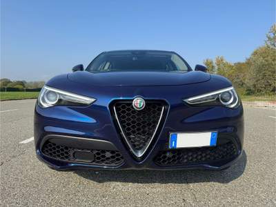 Alfa Romeo Stelvio 2.2 t  Q4 190cv  Telecamera ! UniPro - Fatturabile Blu/Azzurro usata Settimo Torinese
