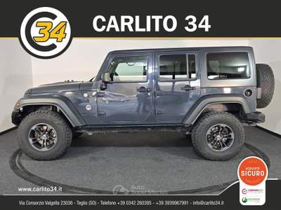 Jeep Wrangler 2.8 crd Sahara auto E6 Grigio usata Teglio