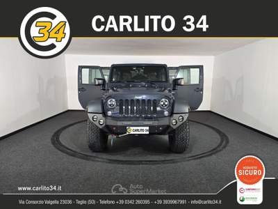 Jeep Wrangler 2.8 crd Sahara auto E6 Grigio usata Teglio
