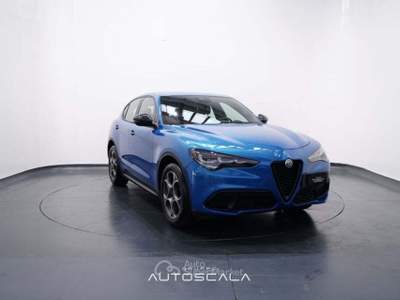 Alfa Romeo Stelvio 2.2 Turbodiesel 160 CV AT8 RWD Sprint Blu/Azzurro usata Nola
