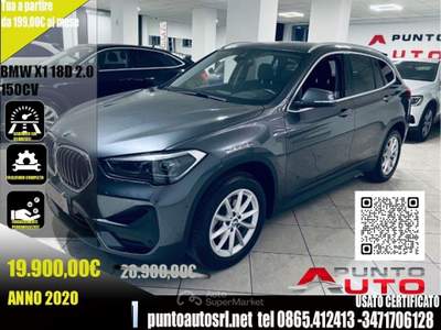 BMW X1 sDrive 18d 2.0 150 cv business Advantage Grigio usata Isernia
