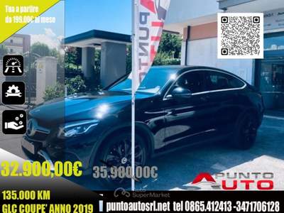 Mercedes-Benz GLC 220 4Matic Coup&eacute; PELLE TE Nero usata Isernia