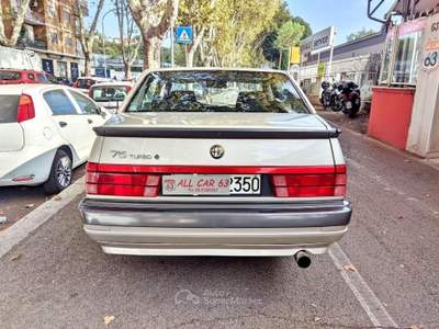 Alfa Romeo 75 TURBO QUADRIFOGLIO VERDE ASI CLIMA Argento usata Roma