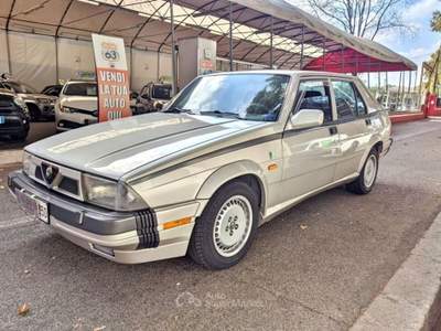 Alfa Romeo 75 TURBO QUADRIFOGLIO VERDE ASI CLIMA Argento usata Roma
