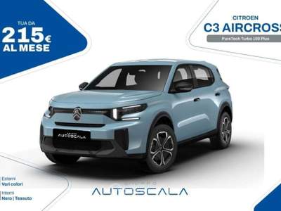 Citroen C3 Aircross PureTech Turbo 100 Plus Argento usata Nola