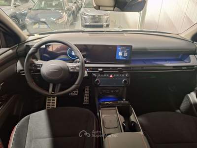 Hyundai Tucson 1.6 hev NLine 239cv KM ZERO PRONTA CONSEGNA Bianco usata Romano di Lombardia