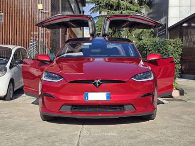 Tesla Model X Model X Dual Motor Plaid awd 6p Rosso usata Milano