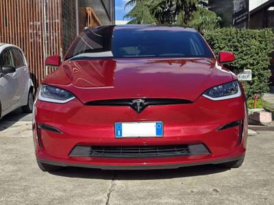 Tesla Model X Model X Dual Motor Plaid awd 6p Rosso usata Milano