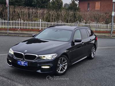 BMW Serie 5 520d 520d aut. Touring Msport 2019 KM 140 Blu/Azzurro usata Caresanablot