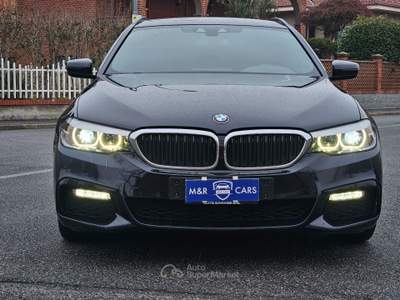 BMW Serie 5 520d 520d aut. Touring Msport 2019 KM 140 Blu/Azzurro usata Caresanablot