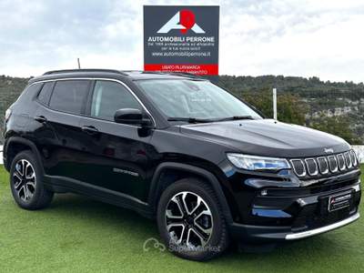 Jeep Compass 1.6 M-Jet 130cv Limited (APP/LED/Navi/Retro) Nero usata Castellaneta