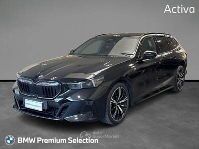BMW Serie 5 520d 520d Touring 48V xdrive Msport auto Nero usata Trento