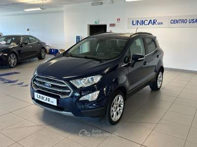 Ford EcoSport 1.000 BENZINA 125 CV TITANIUM + GARANZIA UFFICIALE Blu/Azzurro usata Alba
