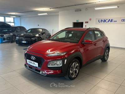 Hyundai Kona 1.600 BENZINA HYBRID 105 CV XTECH CAMBIO AUTO! Rosso usata Alba