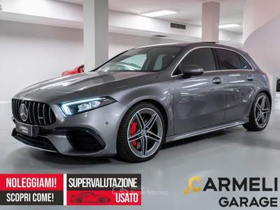 Mercedes-Benz Classe A A 45S AMG 4Matic+ TETTO-TAGLIANDI UFFICIALI MERCEDES Grigio usata Coccaglio