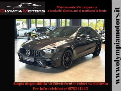 Mercedes-Benz Classe C S E PERFORMANCE TETTO KAMERA 360 CARBON Grigio usata Ciampino