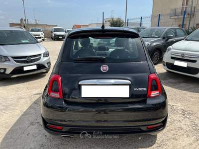 Fiat 500 1.0 Hybrid Sport Connect Nero usata Alberobello
