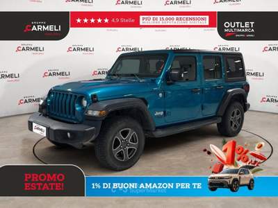 Jeep Wrangler 2.2 Multijet II Sport 4WD Auto Blu/Azzurro usata Coccaglio
