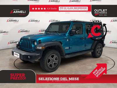 Jeep Wrangler 2.2 Multijet II Sport 4WD Auto Blu/Azzurro usata Coccaglio
