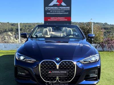 BMW Serie 4 420i i 184cv Cabrio M-Sport MY24 Blu/Azzurro usata Castellaneta