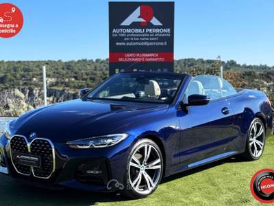 BMW Serie 4 420i i 184cv Cabrio M-Sport MY24 Blu/Azzurro usata Castellaneta