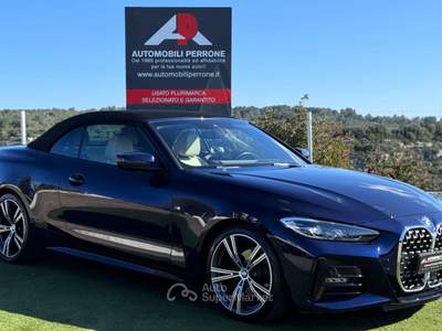 BMW Serie 4 420i i 184cv Cabrio M-Sport MY24 Blu/Azzurro usata Castellaneta