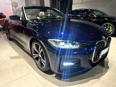 BMW Serie 4 420i i 184cv Cabrio M-Sport MY24 Blu/Azzurro usata Castellaneta