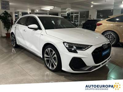 Audi A3 A3 SPB TDI 150 cv S-Tronic S line Edition Bianco usata MONOPOLI