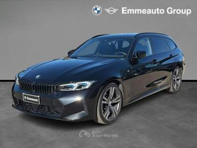 BMW Serie 3 320d 320 d 48V xDrive Touring Msport Nero usata LECCE