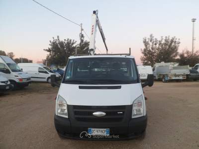 Ford Transit cassone fisso con gru Bianco usata San Michele Salentino