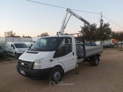 Ford Transit cassone fisso con gru Bianco usata San Michele Salentino