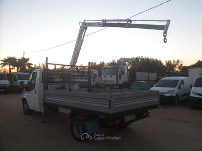 Ford Transit cassone fisso con gru Bianco usata San Michele Salentino